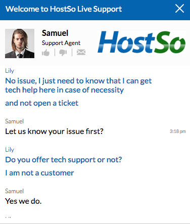 hostso.com support chat
