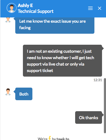 HostXnow.com support chat