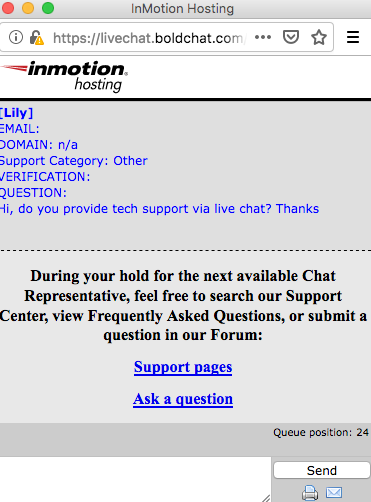 inmotionhosting.com support chat