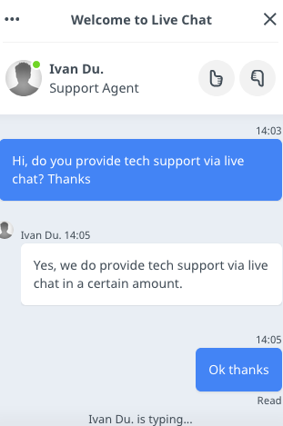 ITXDesign.com support chat