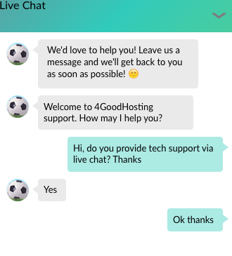 4goodhosting.com support chat