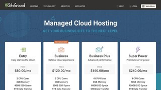 SiteGround Cloud Hosting