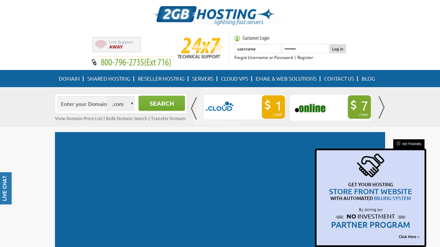 2gbhosting.com Thumbnail
