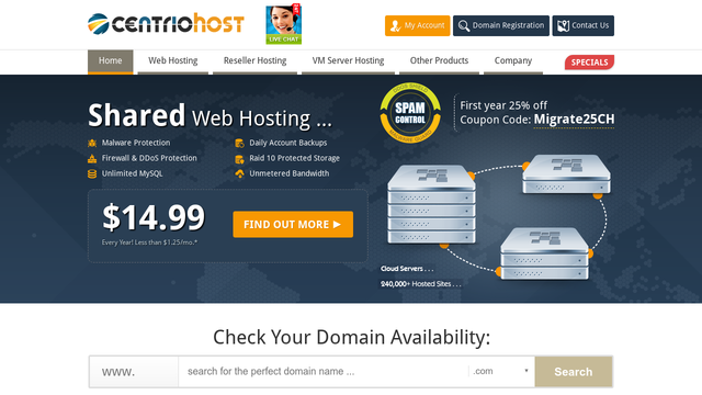 CentrioHost.com Thumbnail