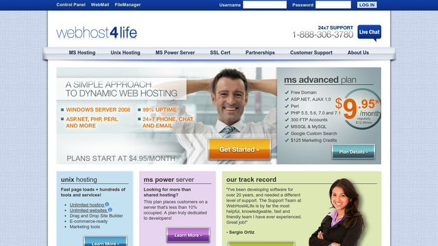 WebHost4Life.com Thumbnail