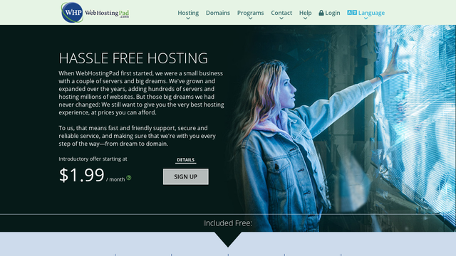 WebHostingPad.com Thumbnail
